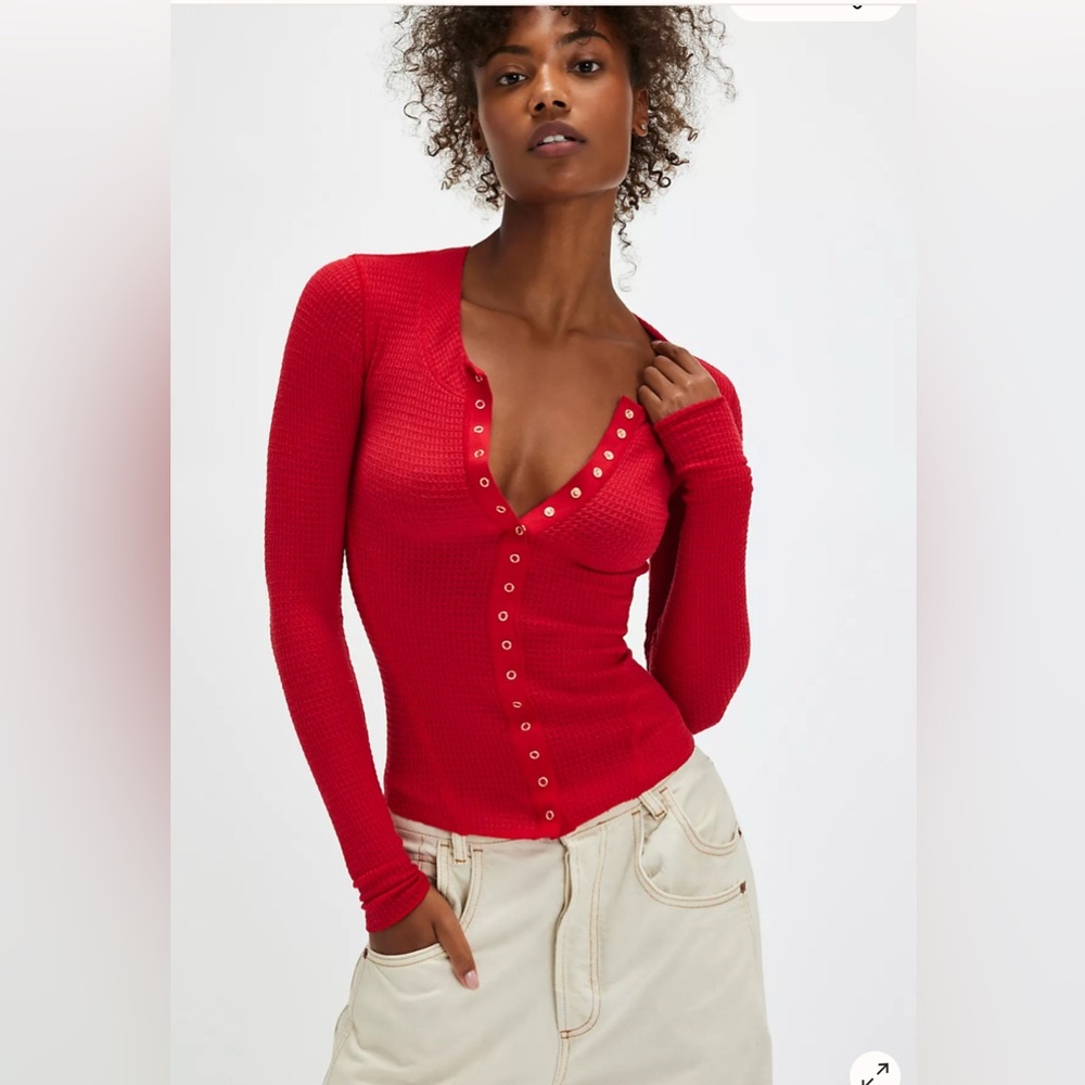 NWT Intimately Free People Going Places Cardi in Cherry Crush Large